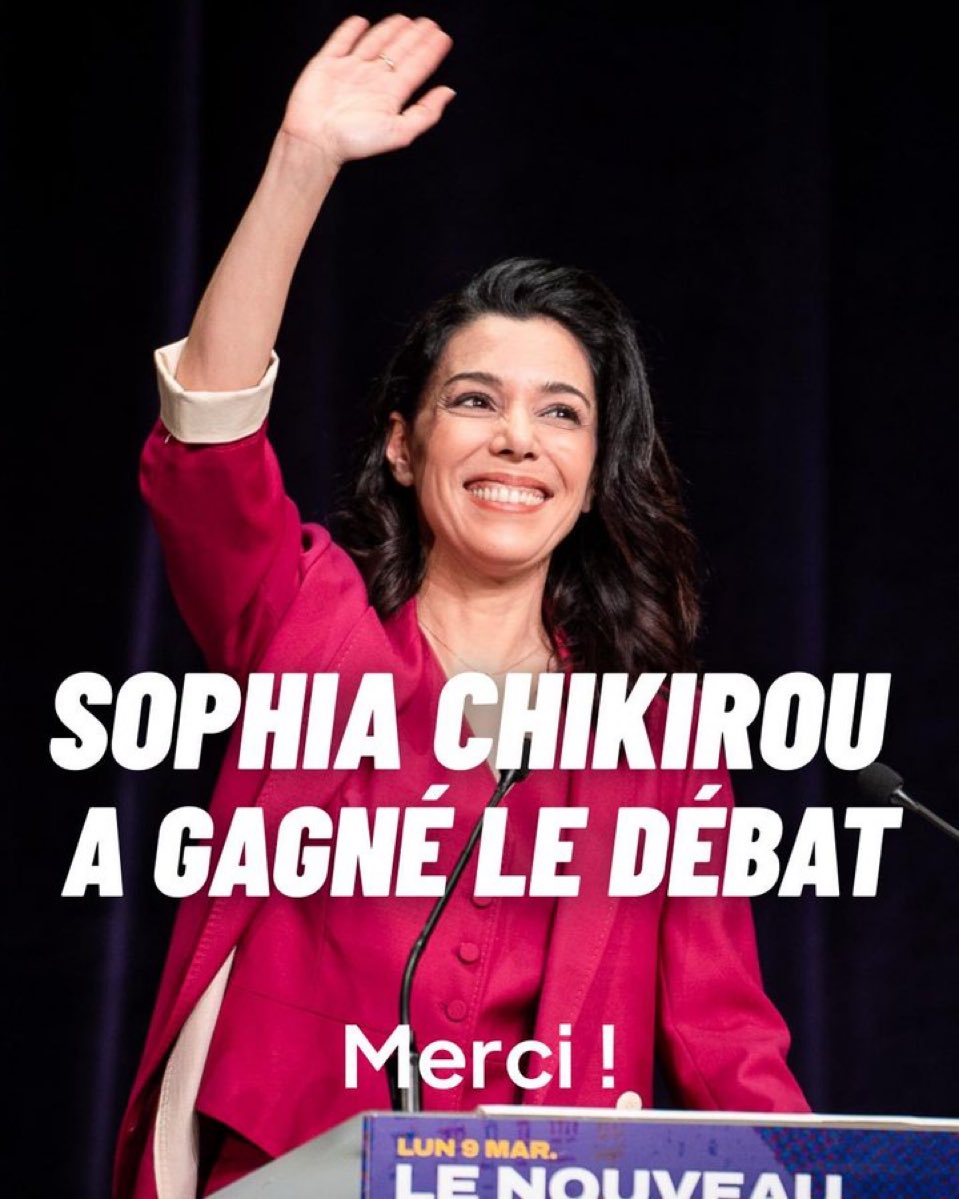 Laissez tomber <a href="/egregoire/">Emmanuel Grégoire</a> 
Laissez tomber <a href="/datirachida/">Rachida Dati ن</a> 

Soyez libre et objectif.
Pensez à votre ville et vos proches. 

Le choix est évident. 

Sûreté, scolaire, écologie, propreté, pouvoir d’achat. 

Le vote utile c’est <a href="/chikirouparis/">Sophia Chikirou</a> 🇫🇷