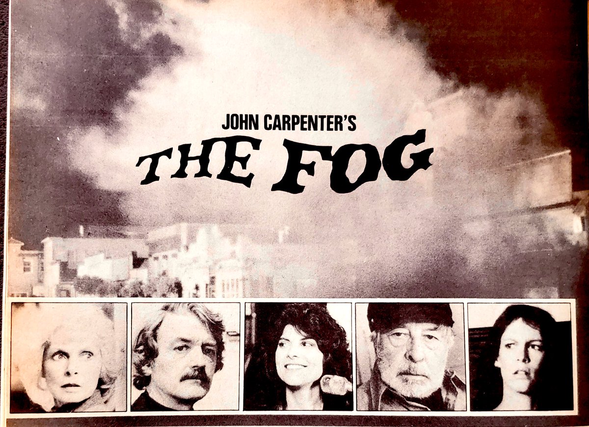 ClassicHBOGuide's tweet image. March 1981 @HBO - John Carpenter’s THE FOG - guide ads, original @Newsweek review, still with the cast #1980s #fog #HorrorMovies #ghost @TheHorrorMaster
