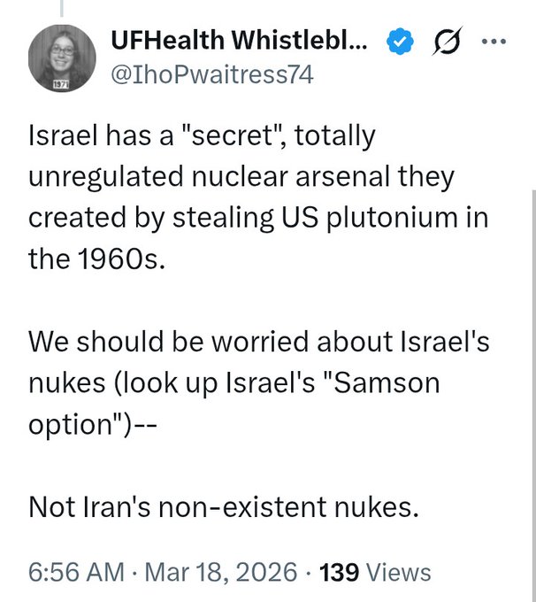 UFHealth Whistleblower Kathleen Maynard 🇵🇸Ⓥ tweet media