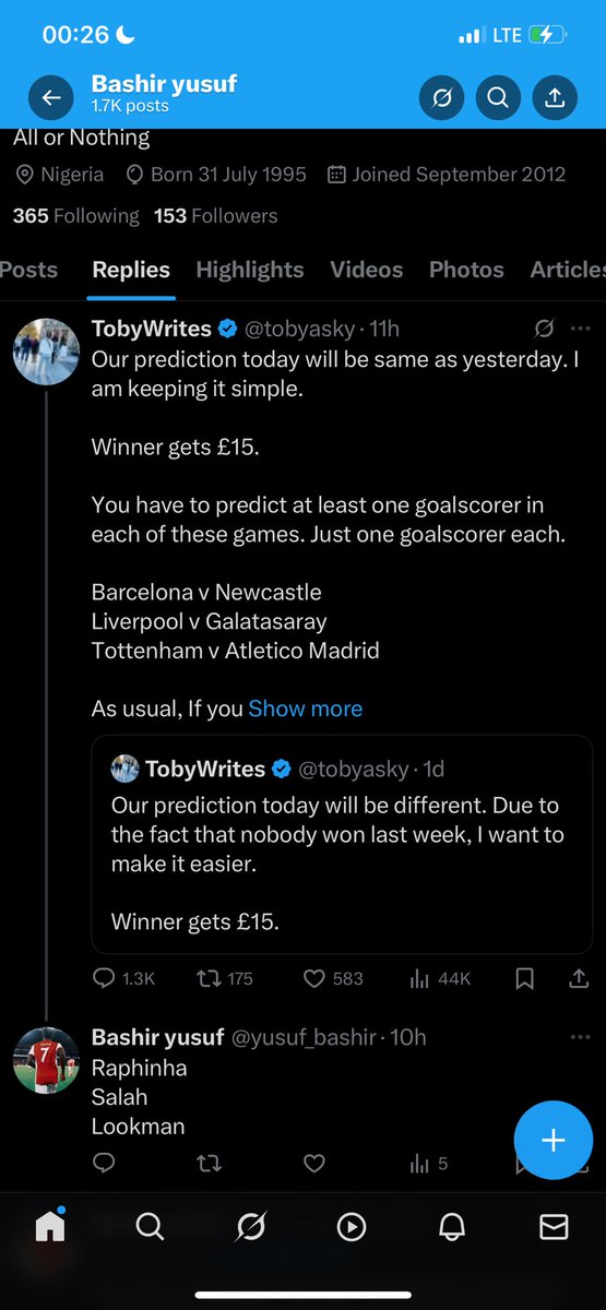 Bashir yusuf tweet media