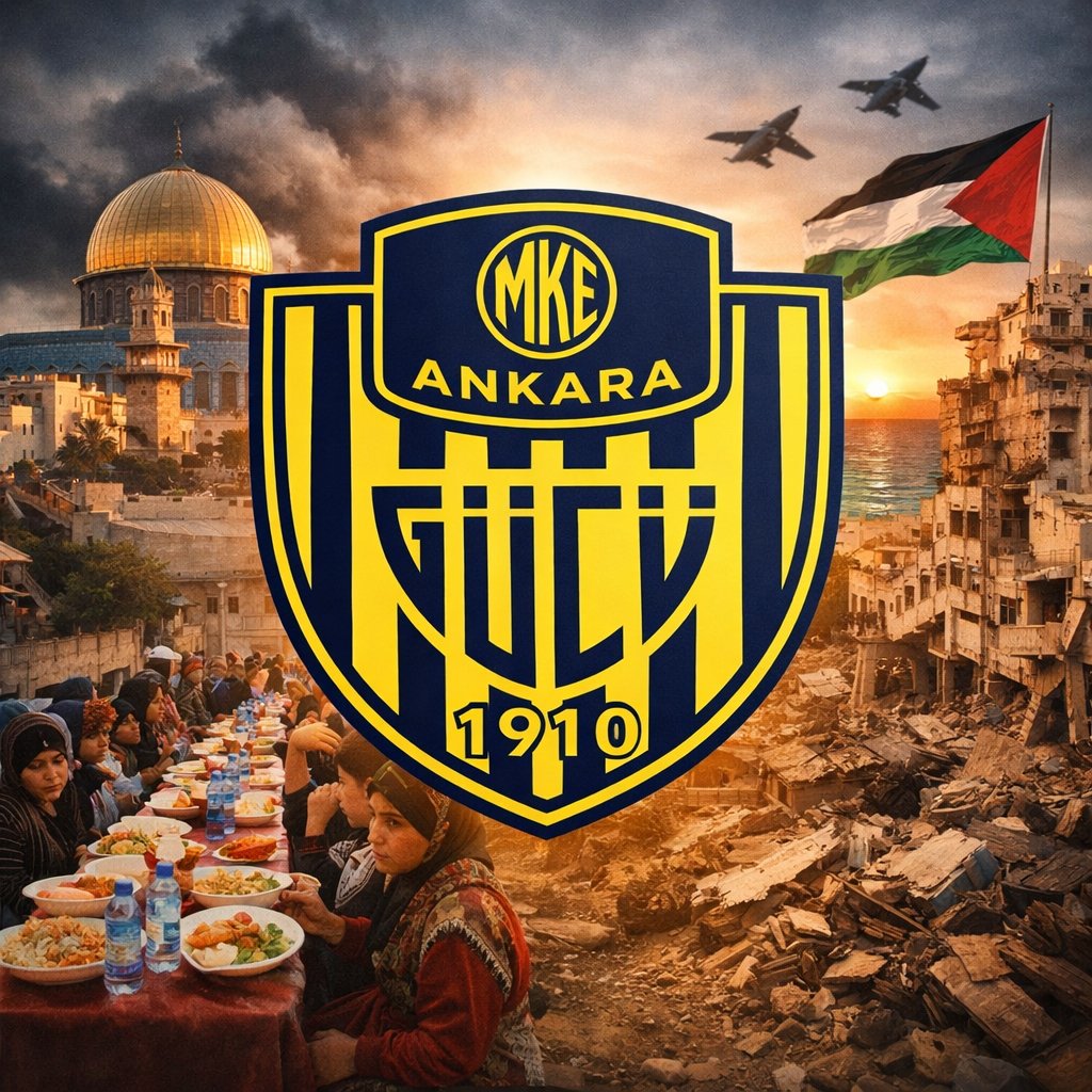 Ankara Gücü Spor Kulübü, Filistin’in Gazze bölgesinde en yoğun yerleşim alanlarından biri olan Eş-Şati’de Filistinli kardeşlerimiz için 1.000 kişilik iftar organizasyonu düzenledi. Kulübü bu örnek davranışından dolayı tebrik ediyoruz. #ankaragücü #gazze