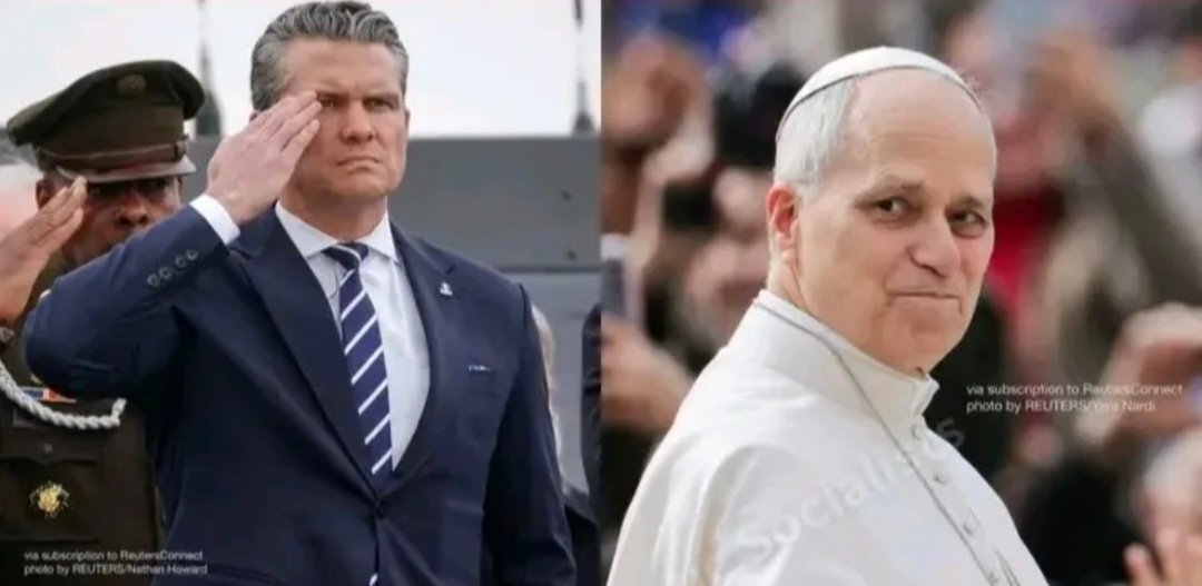 SCryptowhale's tweet photo. Hegseth: “La guerra en Irán está protegida por Dios.”

Papa León XIV: “No usen el nombre de Dios para justificar decisiones sobre la muerte. Dios no debe ser invocado en la oscuridad.” https://t.co/UTMIlu1C4o