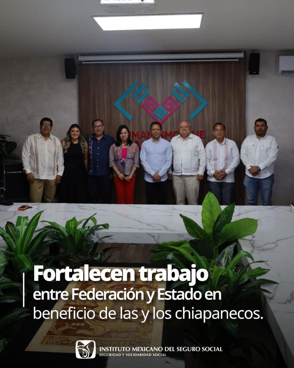 🤝 Coordinación que fortalece el servicio

#IMSSChiapas y la Fiscalía General del Estado instalaron una mesa de trabajo para fortalecer la comunicación interinstitucional y la coordinación en temas de interés común. 🏥⚖️
