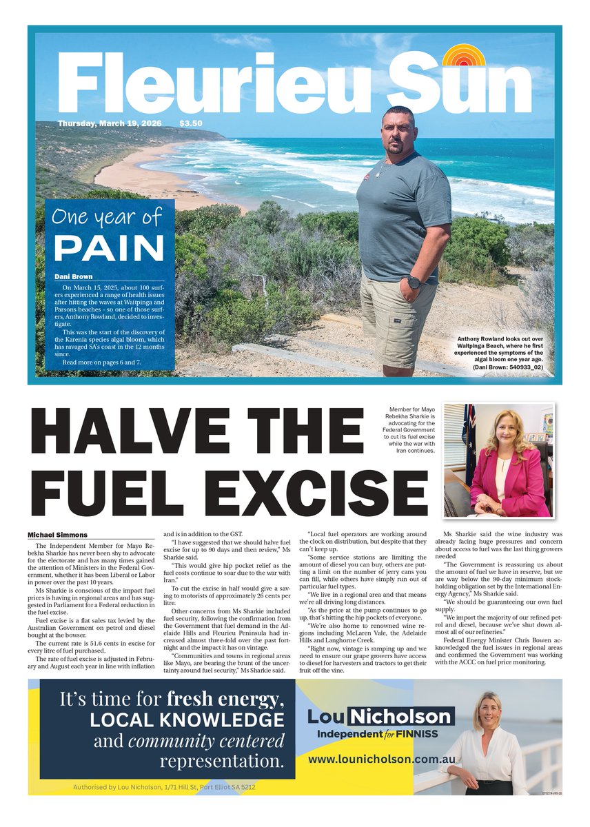 Fleurieu Sun tweet media