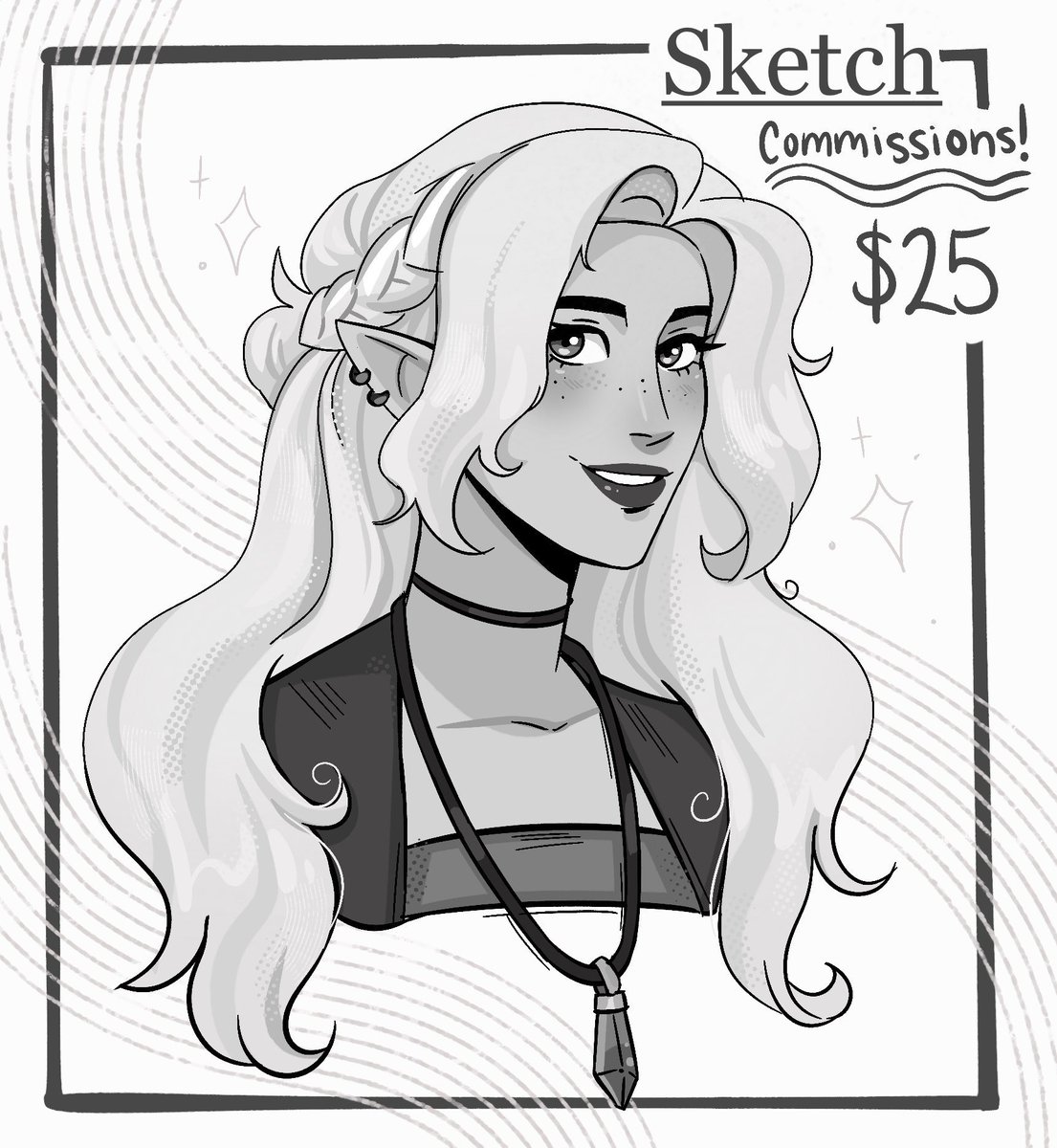 BonSquiggle's tweet photo. My bust sketch commissions are back open! Any rts appreciated and dm if interested ❤️
#dungeonsanddragons #dnd https://t.co/Pnsg6xinOG