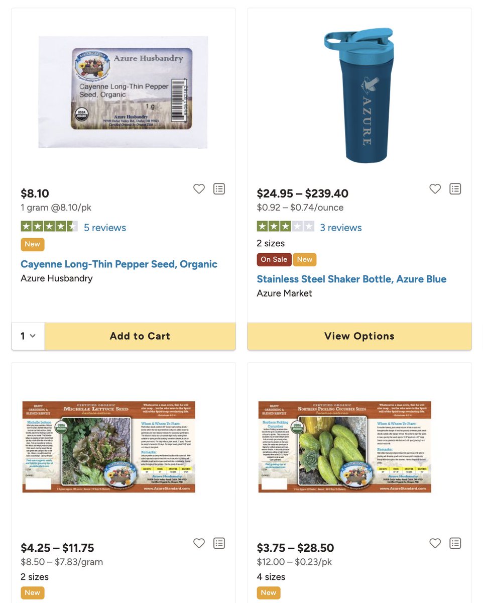 Azure Standard tweet media