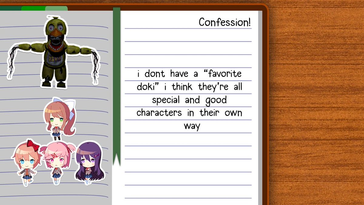 Doki Doki Literature Club Confessions tweet media