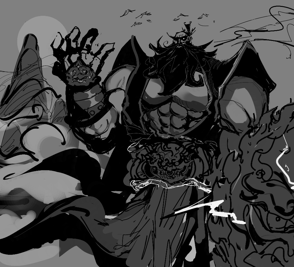 ☯️ Shin/Jiang Shi ☯️ (grinding art 😤) tweet media