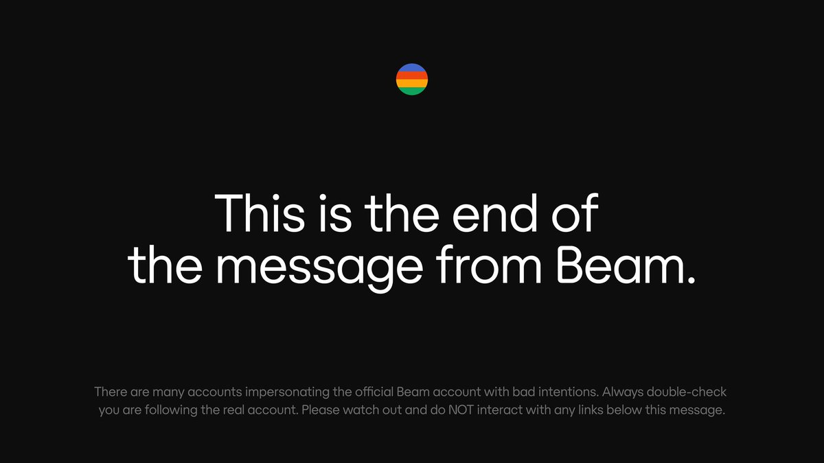 Beam Foundation tweet media