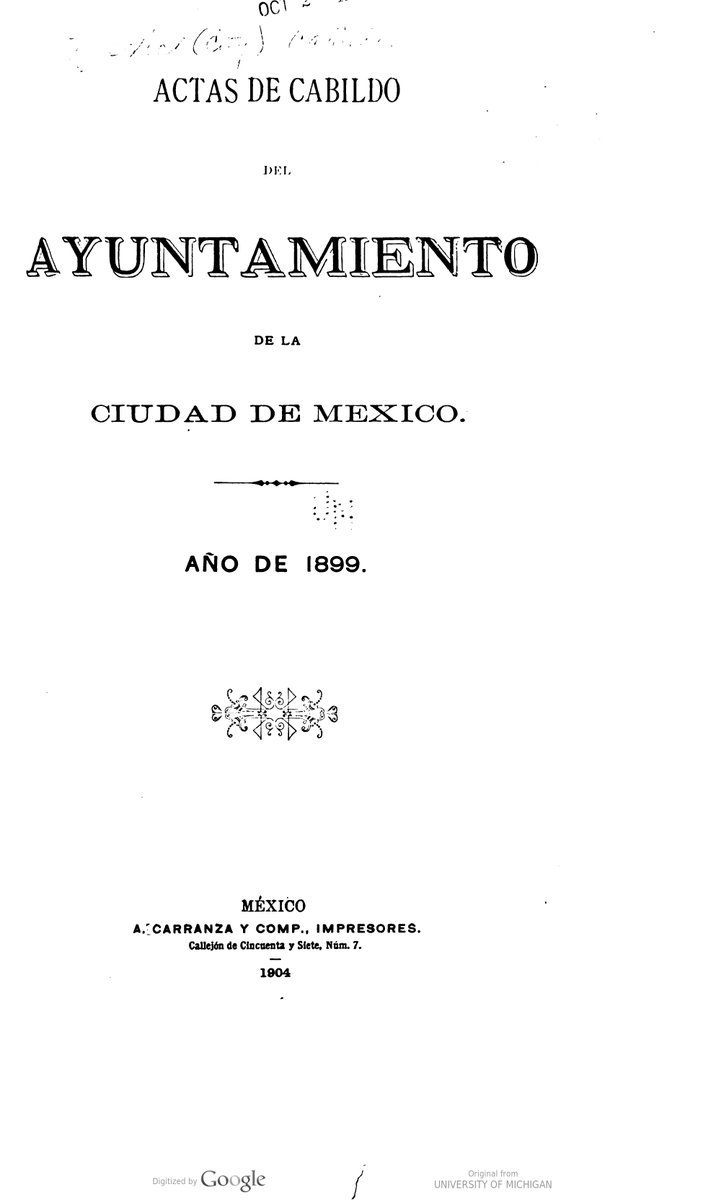 GPL59323899's tweet photo. Actas de Cabildo del Ayuntamiento de la ciudad de México.
📗👇
https://t.co/py01Vh7yT7 https://t.co/LLdR1wjvvY