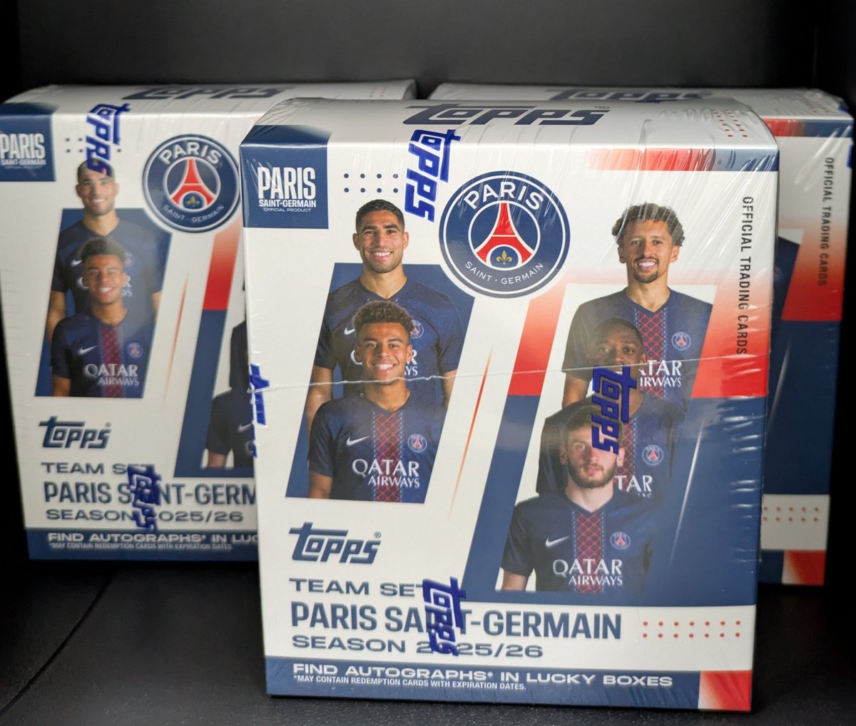 4ANR79pZenRTM29's tweet photo. 開封振り返り
25/26 topps teamset PSG ⚽
topps jp 3箱
Auto David Luiz 🔥
サインは1枚だったけどライーにロニーと🇧🇷多め🤩
#topps
#psg
#teamset https://t.co/dZ5NNDepHY