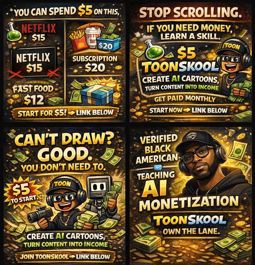 only1showers's tweet image. I heard people are laughing &amp;amp; making fun of our cartoons🤣😂

I mean🤣they used to laugh at us when we said #LineageVerification 🤣😂😂

NOW they wanna copy🤣😂

Well, HERE’S ANOTHER CARTOON!

S/O to The #ToonSkool Crew🫡

#BlackAmericans who LOVE making animation series❤️🔱🖤💪🏽