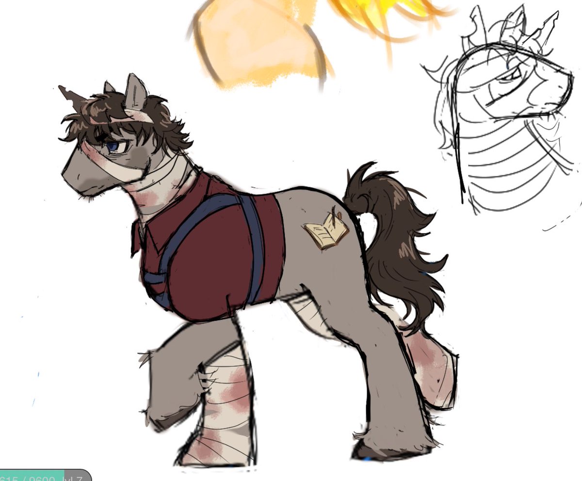 Jumana_500's tweet photo. Drew sunset trio as ponies in magma with my friend 
so excited for you guys to see her art 🤭

#decayedtwt #DecayedandDecrepit https://t.co/pBjEe3jvCZ