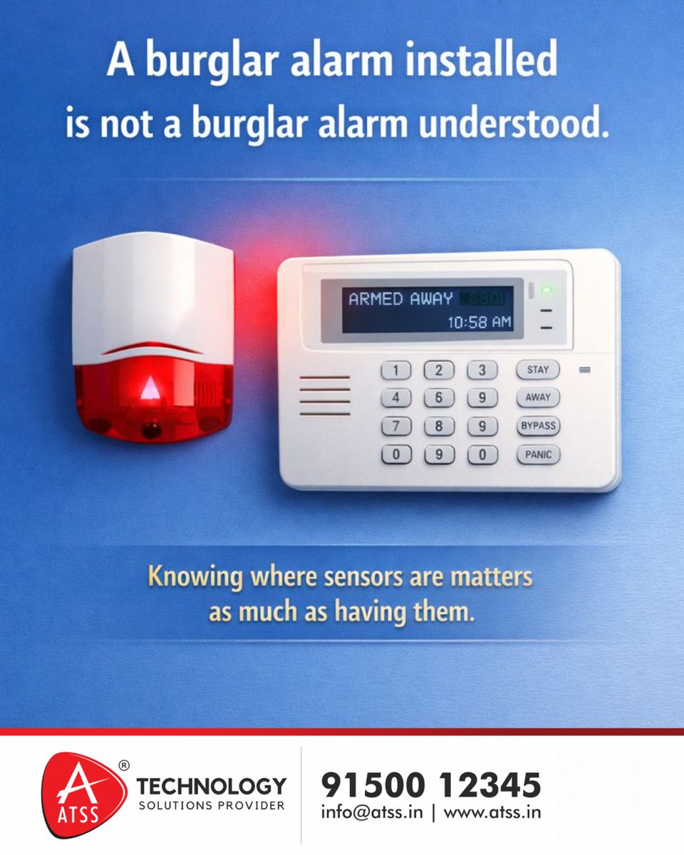 InfoATSS's tweet image. Security meets connectivity. Our latest smart unit integrates directly with your home automation ecosystem via Wi-Fi, providing real-time activity signals and instant app-based notifications.
📞91500 12345📧info@atss.in🌐atss.in
#atss #wifialarm