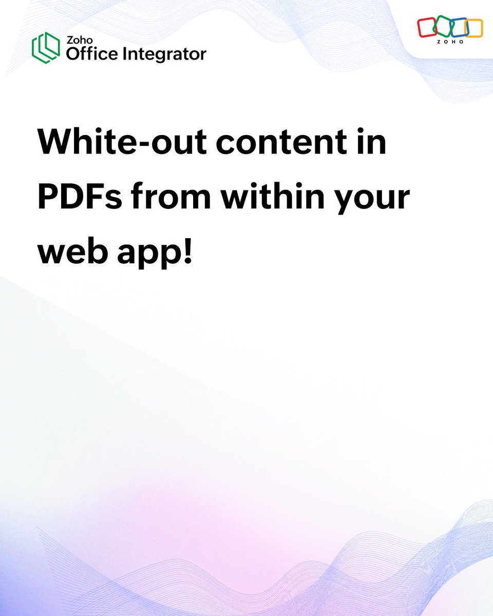 Zoho Office Integrator tweet media