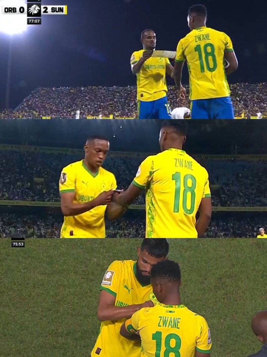 SundownsXtra_'s tweet photo. No player is respected more than Mshishi in PSL, he is truly the GOAT 🐐🙌💛 https://t.co/qblTdYX6Wv
