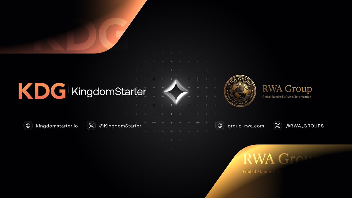 Kingdomstarter's tweet image. 📢 KingdomStarter &amp;amp; @RWA_GROUPS a Strategic Partnership

♻️What is RWA Group
RWA brings together real enterprises and digital innovation, creating a bridge between traditional finance and the TON blockchain. 

Partnership highlights:
🤝#IDO support
🤝Experience partner’s