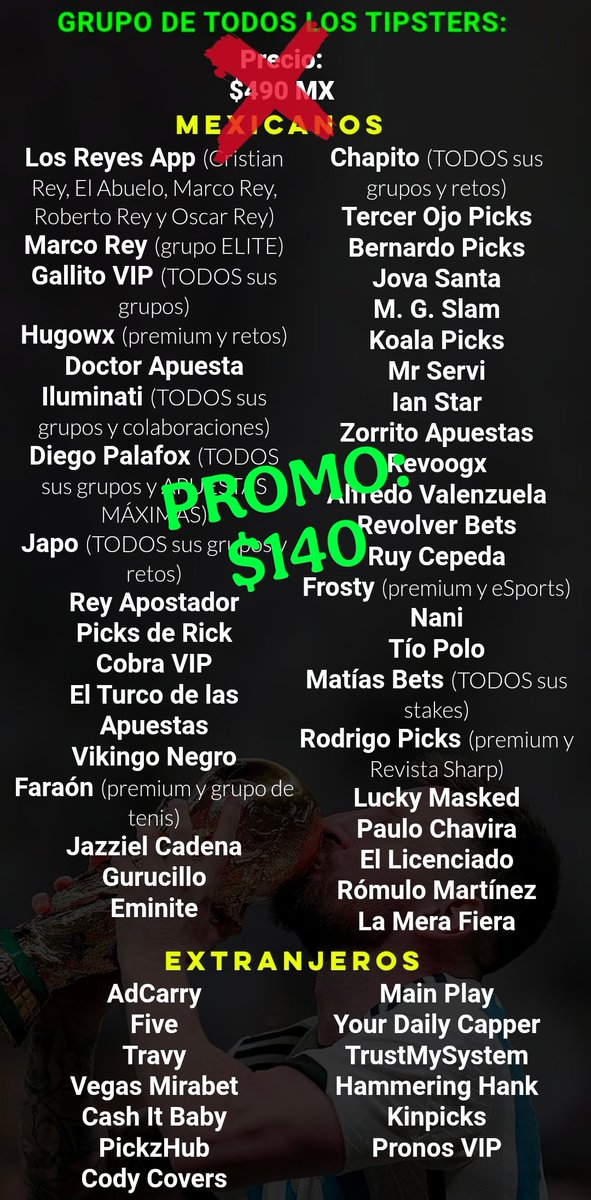 PICKS DE LOS REY Y OTROS MÁS tweet media