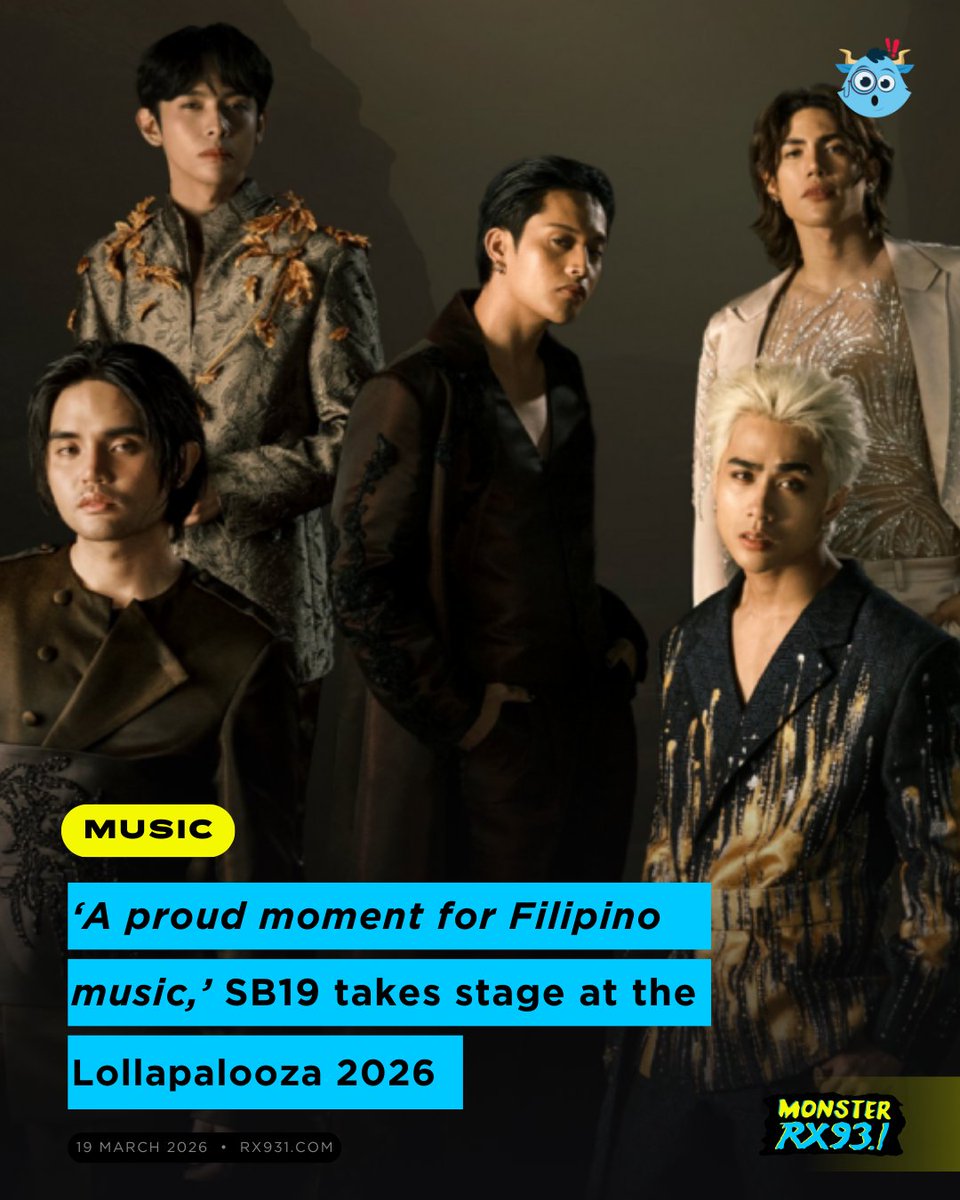 VISA Approved — they're flying to Chicago for Lollapalooza 2026! 🇵🇭 

#SB19 makes history happen as the first homegrown Filipino act to make it to the Lollapalooza stage ❤️‍🔥  
The festival is scheduled to happen from the 30th of July to 6th of August 2026 in Chicago. 🛬 #RX931