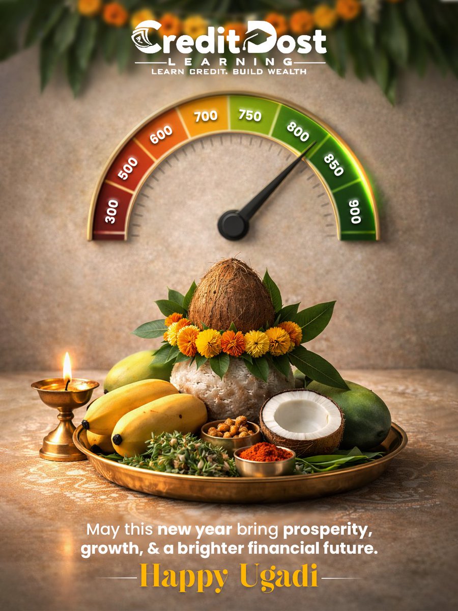 creditdostlearn's tweet photo. Step into the new year with fresh goals, smarter financial choices, and a stronger credit journey ahead. May this festive beginning bring growth, stability, and success in every aspect of your life. Happy Ugadi 🌼💰✨

#HappyUgadi #Ugadi2026 #NewYearNewGoals #FinancialGrowth https://t.co/Pg1QOkVkCZ