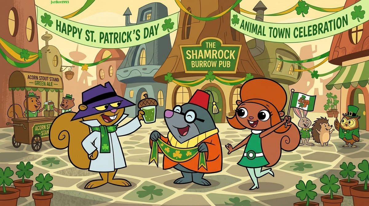 jay_boy1993's tweet image. St Patrick's Day in Animal Town 🍀
deviantart.com/jayboy1993/art…
#stpatricksday #stpattysday #secretsquirrel #supersecretsquirrel