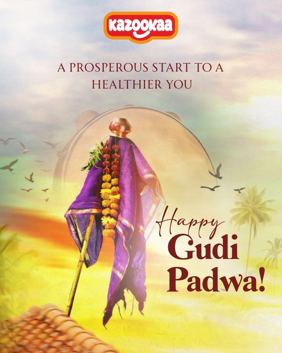 kazookaa's tweet photo. Here’s to happiness, health &amp; joy, wishing you prosperity and wellness this Gudi Padwa! https://t.co/DAW4UwX9UM