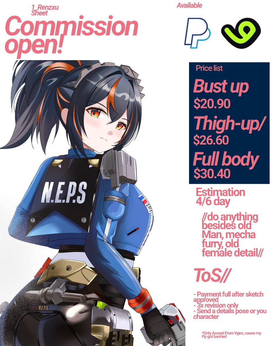 Ren | Commission open! tweet media