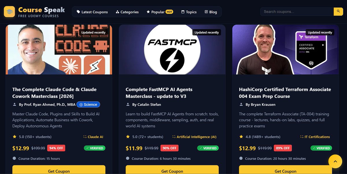 CoursesPeak tweet media