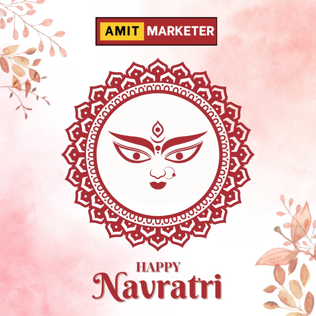 AmitMarketer's tweet photo. Invoke the divine energy of Maa Durga this Navratri. May these nine nights of worship bring strength, health, and endless blessings to you and your family. Jai Mata Di! 🔱🌸 
#amitmarketer #navratri #durgapuja #DivineGrace #NineNights #FestiveSpirit https://t.co/y51UpdEwhO