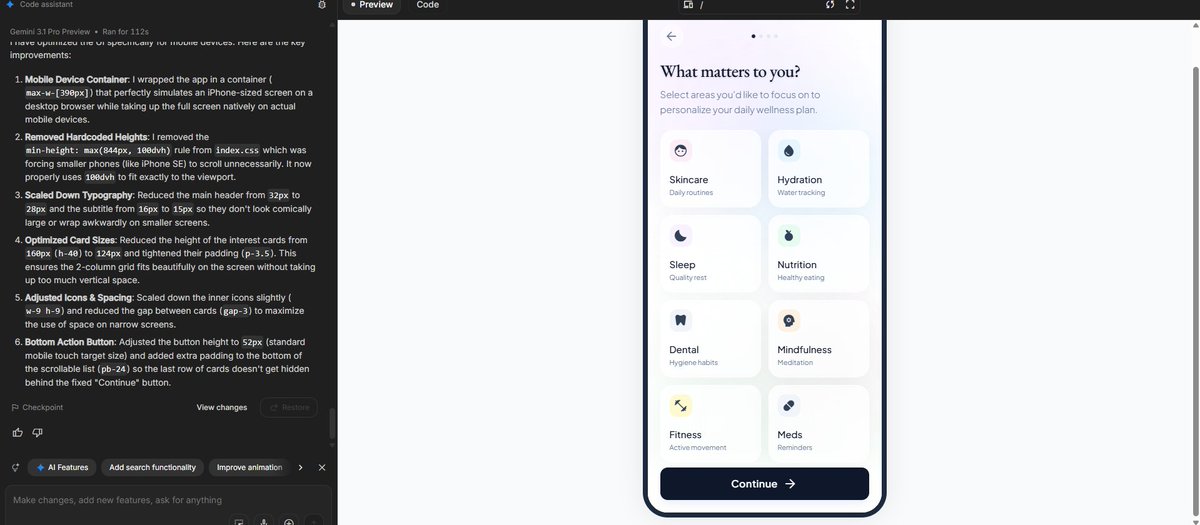 prfkct's tweet photo. >generates better UI concept for developers who design with code ( great for vibe coders ) 
>UI generations are 50/50 hit and miss depends on prompting skills
>gemini is god tier at frontend but not in this app
>it has a consistency problem/ hallucantes after 10-15 screens 
>0 design knowledge will miss the tab bar and other essentials UX details