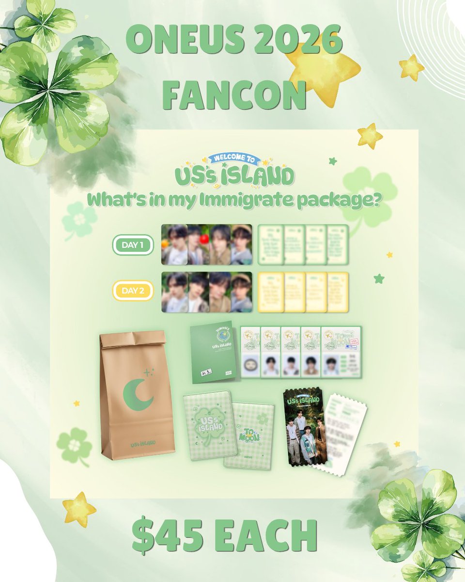 [[USA/WW GO]] [[USA/WW GO]] ONEUS 2026 Fancon 'Welcome to US's Island' Immigrate Package
 
🏝 $45 EA (Day 1 or 2)
🏝 2 payments 
📍 FORM: gomdrop.com/grouporders/pu…

CLOSES: 03/19 at 10PM EST 

Feel free to DM if you any have questions!

#ONEUS #원어스 #ワンアス