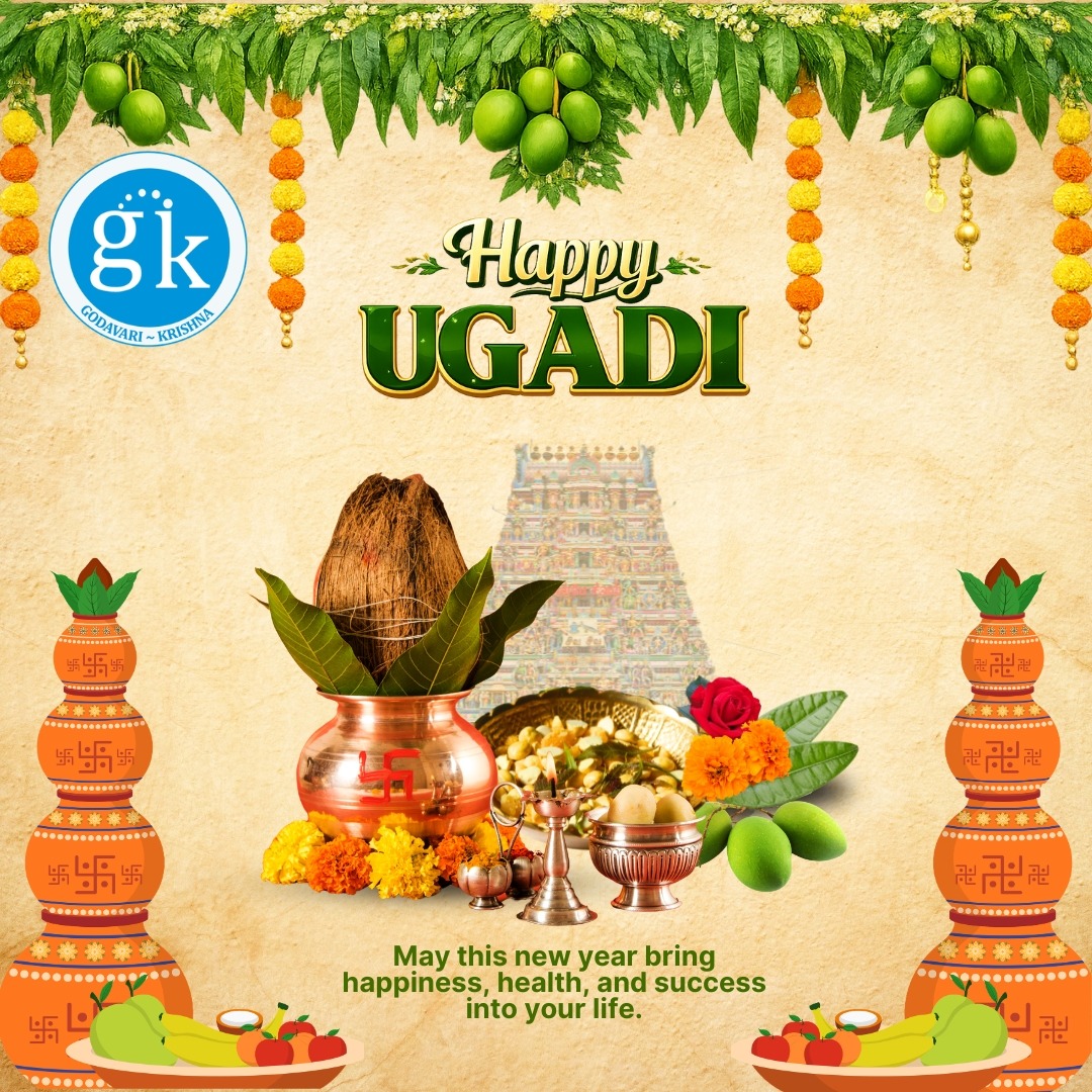 GodavariCo's tweet photo. Parabhava Naama Samvatsara Subhakankshalu 🌸

Ugadi Pachadi reminds us — life is a mix of 6 tastes &amp; every moment matters.

Wishing you happiness, success &amp; financial prosperity this year 💰

#Ugadi2026 #TeluguNewYear #Prosperity #Wealth #FinancialGrowth #HappyUgadi https://t.co/f6vItuP67r