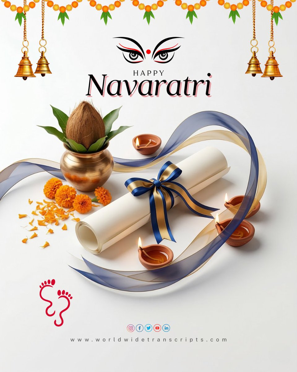 May the nine days of Navratri light up your path to global success! 🔥✨

#Navratri2026 #GlobalIndians #WorldwideTranscripts #StudyAbroad #ImmigrationSuccess