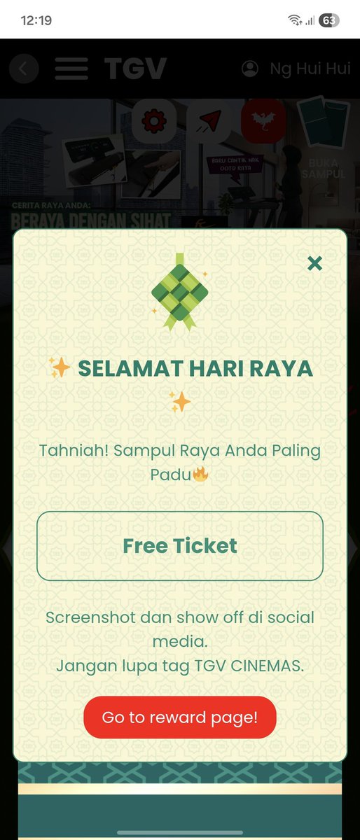 HuiHui0813's tweet photo. Wow,thank you TGV for free ticket,but what is this?movie ticket?hahahaha #TGVCinemas @TGVCinemas https://t.co/4PpUJ4TuJb
