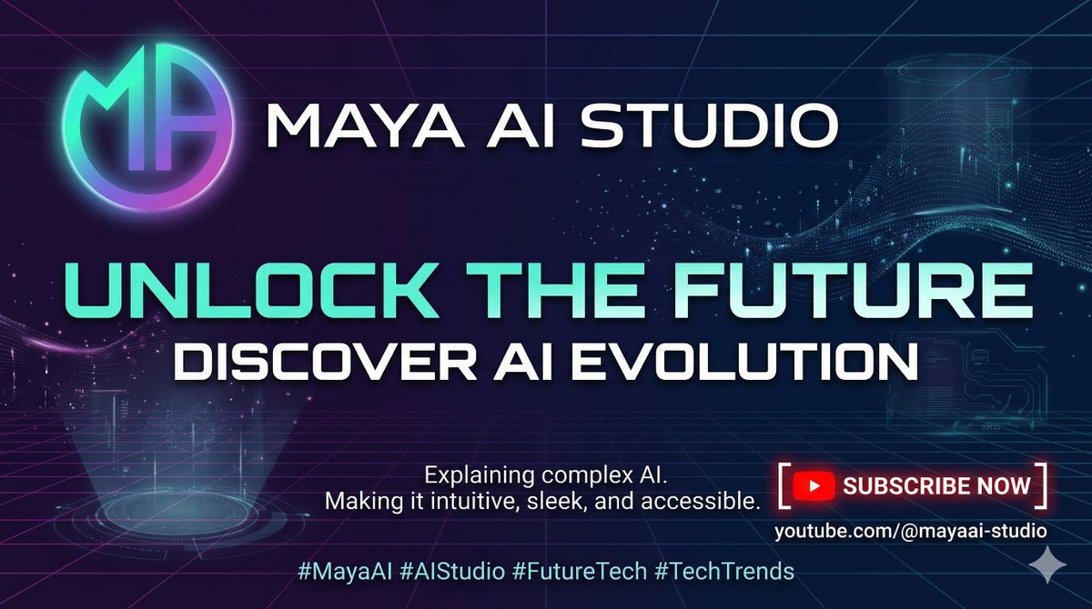 AI_MAYAX's tweet image. How far can AI evolution really go? 🤖✨

Discover Maya AI Studio—your go-to destination for making complex AI technology feel intuitive, sleek, and accessible.
 Level up your future workflow today! 🚀

📺 Explore the channel here:
youtube.com/@mayaai-studio…

#MayaAI #AI #FutureTech