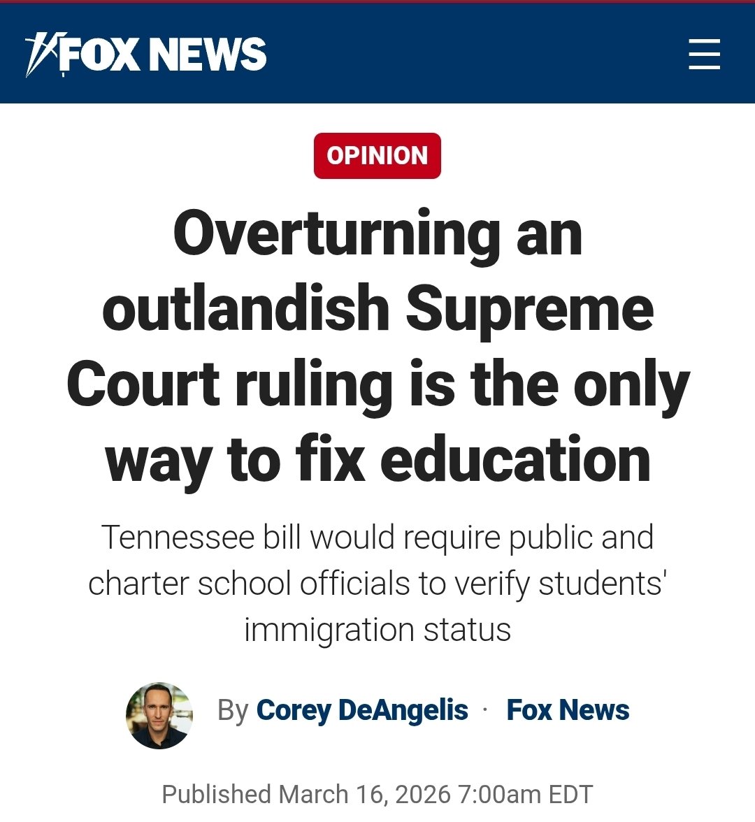 Corey A. DeAngelis, school choice evangelist tweet media