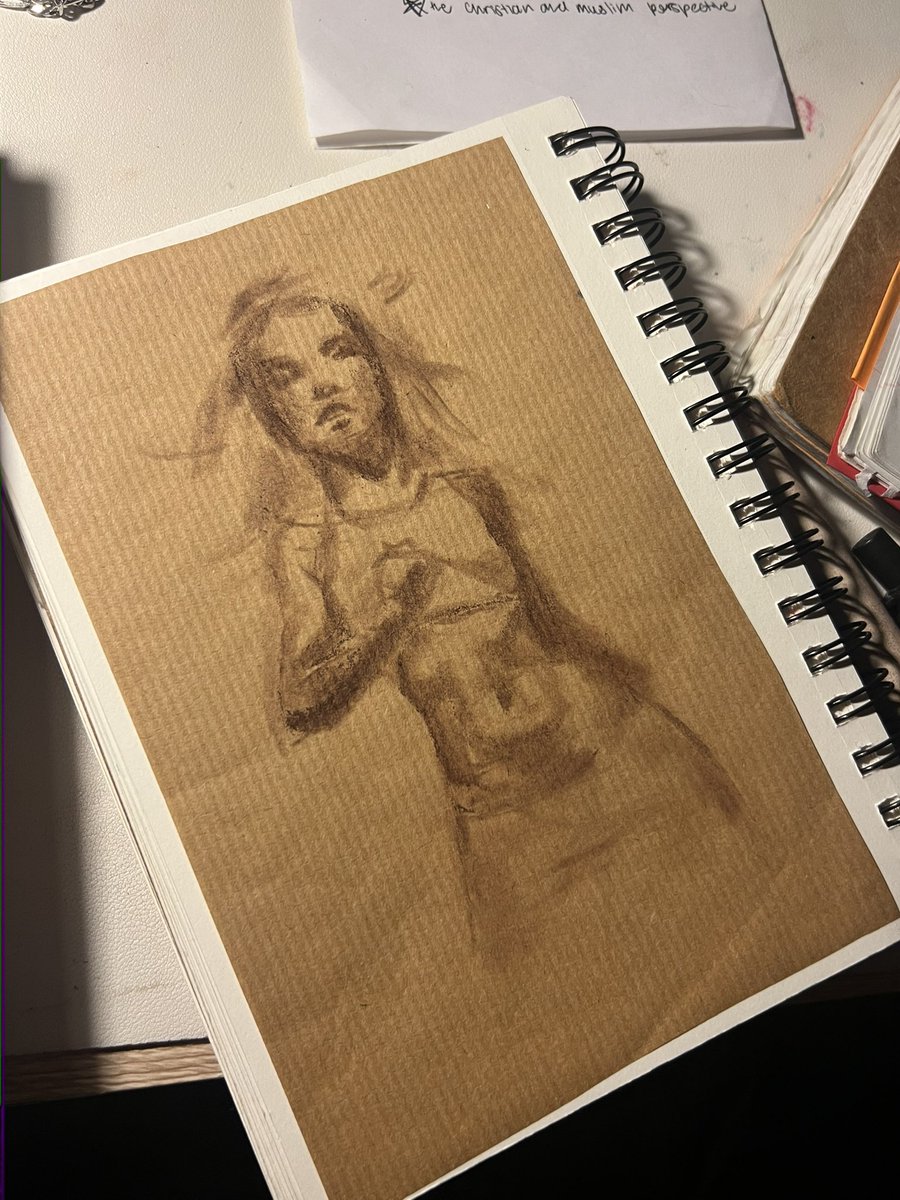 dracusteven's tweet photo. Took a little break from hw to draw Britney https://t.co/n4i45sIU7f