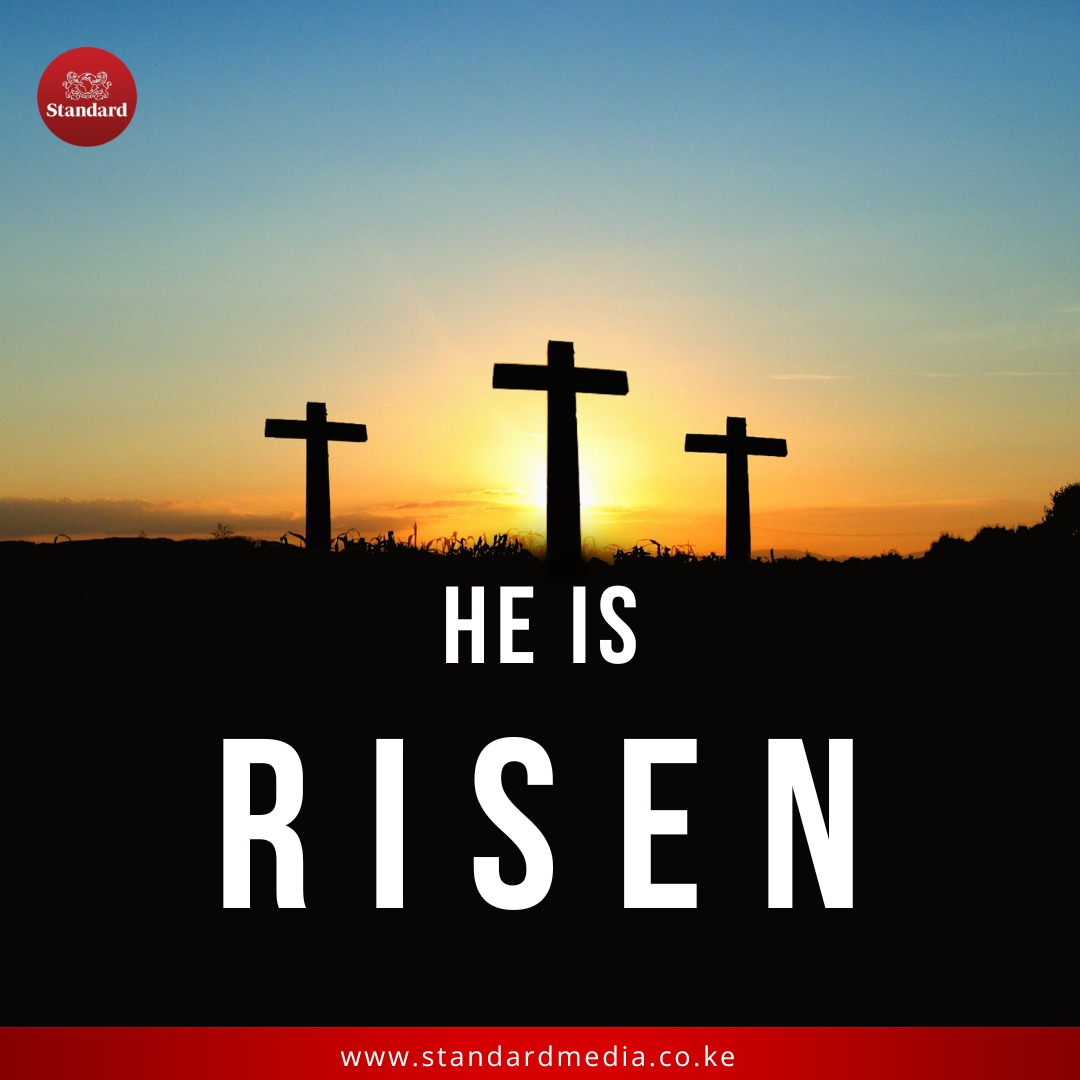 StandardKenya's tweet photo. He is risen! Today, we join Christians around the world in celebrating Easter Sunday. 

#SDEngagements
#HappyEaster https://t.co/BE0SClvQ2l