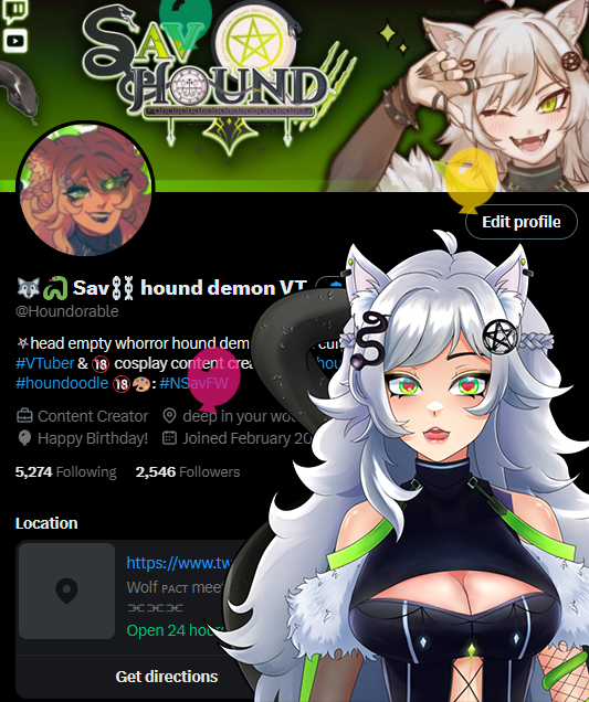 🐺🐍 Sav⛓️ hound demon VT tweet media