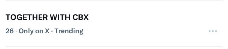 CBXpopbase's tweet image. TOGETHER WITH CBX is now treding on X 

 #AlwaysOnTheCBX_Side
#항상CBX측에서 #CBX