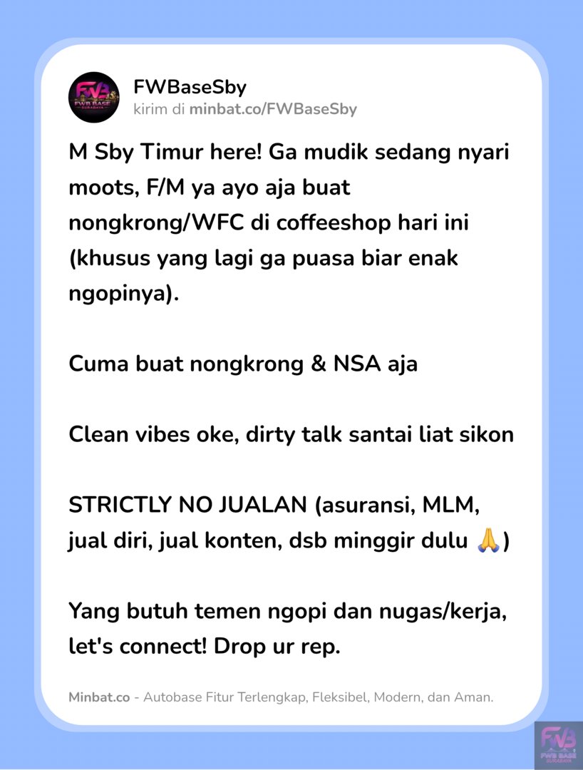 FWB BASE SURABAYA tweet media