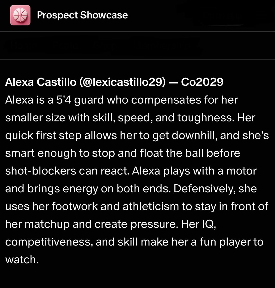 LexiCastillo29's tweet photo. Thank you @ProspectShowcse Looking forward to the summer with @TeamG_bball  playing in @SelectEventsBB #Power24 https://t.co/l7r9VKCwAD