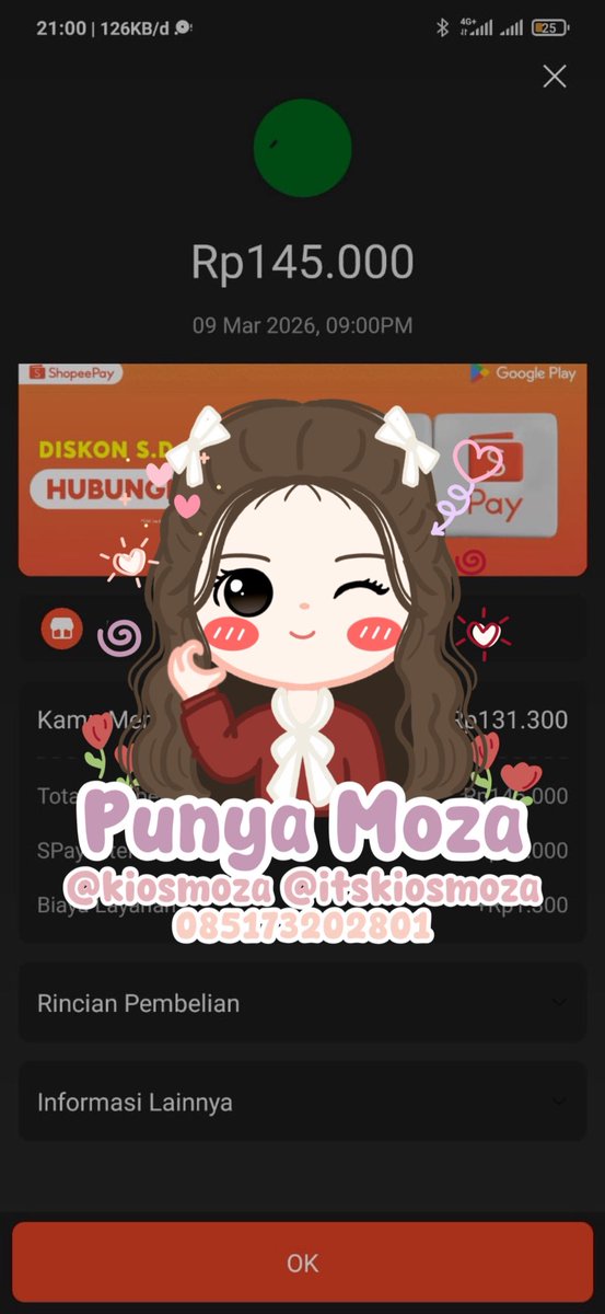 kiosmoza's tweet photo. 1370-1371
gestun shopeepaylater spaylater shopee via tagihan dan scan qr

cair instant💕 https://t.co/aTLhFMdifL