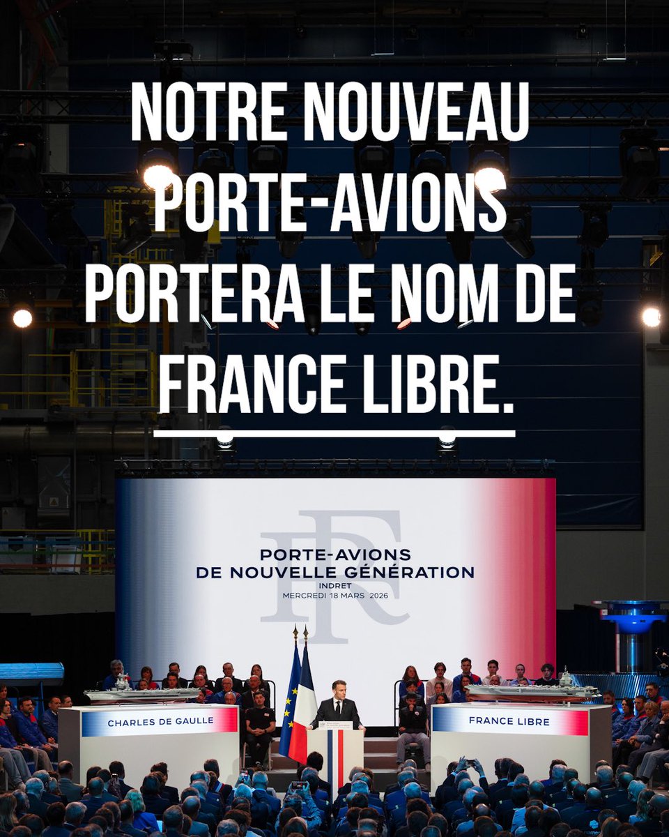 lallier_michel's tweet photo. Notre Merveilleux & Courageux Grand Président @EmmanuelMacron🎖️🇫🇷🇪🇺 était, hier Après-Midi, à #Indret, près de #Nantes, pour nous dévoiler, lors d'un Beau Discours, le Nom choisi pour le Nouveau #PANG : "FRANCE LIBRE" 🇫🇷🙏Bon Choix 😎👍🙏
MERCI EMMANUEL MACRON🎖️💙🤍❤️🙏 https://t.co/AolnY8wVbF