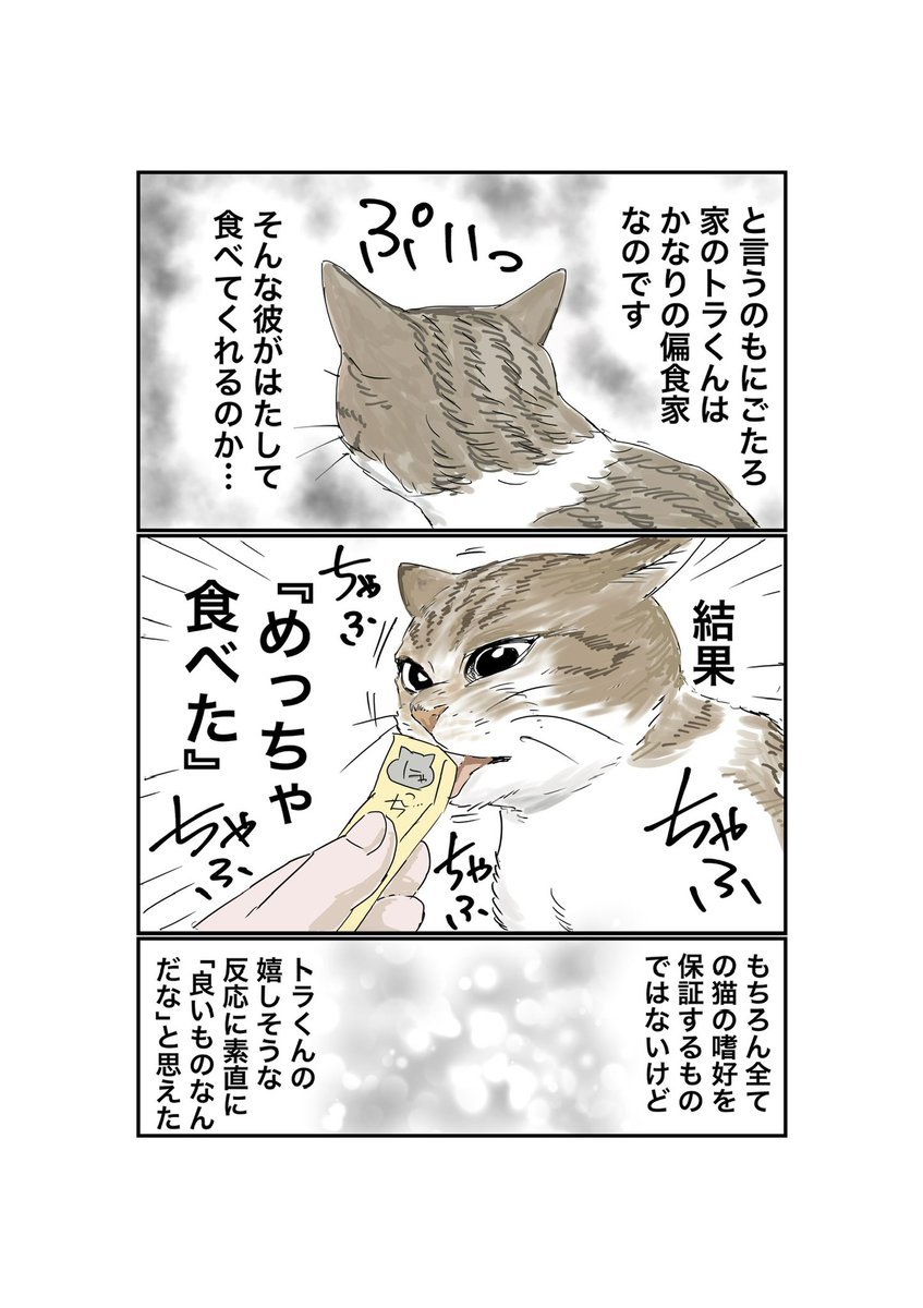vriGOpzvmMRE5Dv's tweet photo. 偏食家のトラくんがめっちゃ食べた無添加おやつ『にゃっち』マンガを描かせていただきました！
https://t.co/t75m18zb8q #pr https://t.co/h5N6RqU8Z5
