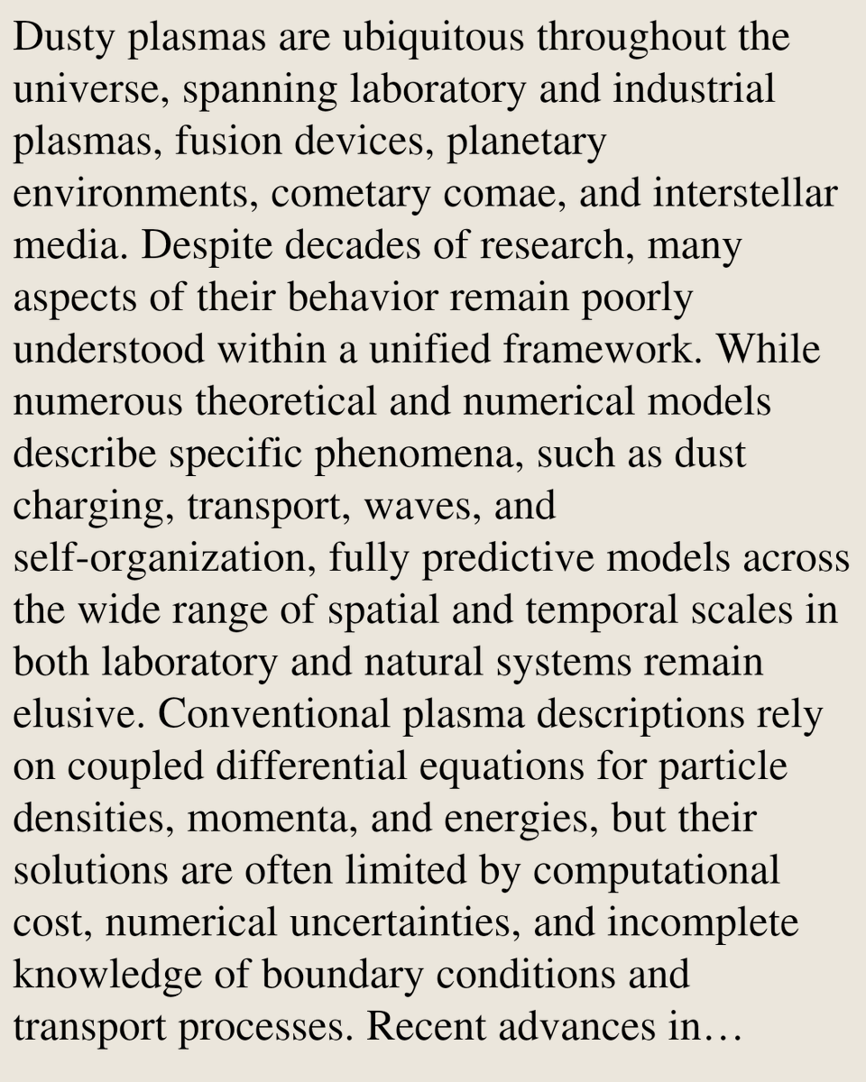 DustNET: enabling machine learning and AI models of dusty plasmas

Zhehui Wang, Justin C. Burton, Niklas Dormagen, Cheng-Ran Du, Yan Feng, John E. Foster, Max Klein, Christina A. Knapek, Lorin Matthews, André Melzer, …
arxiv.org/abs/2603.17493 [𝚙𝚑𝚢𝚜𝚒𝚌𝚜.𝚙𝚕𝚊𝚜𝚖-𝚙𝚑]