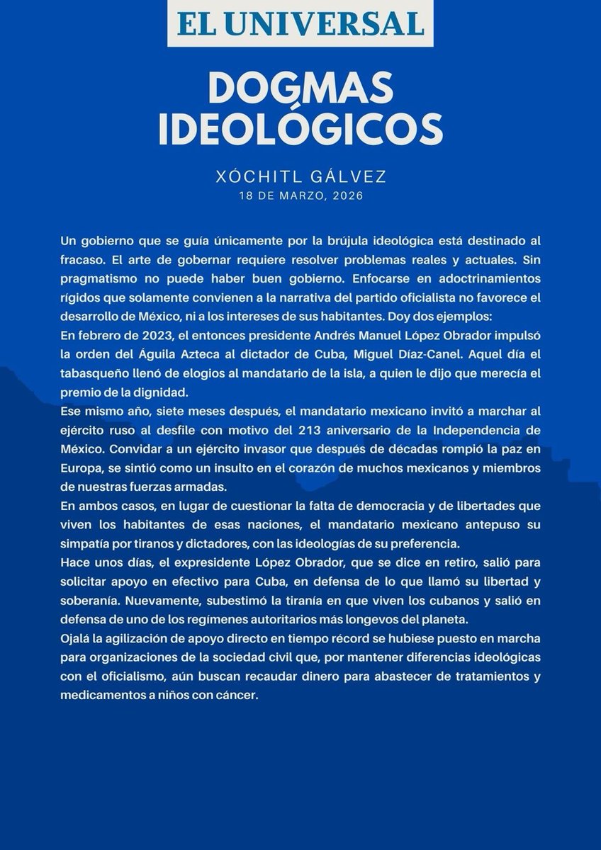 Xóchitl Gálvez Ruiz tweet media