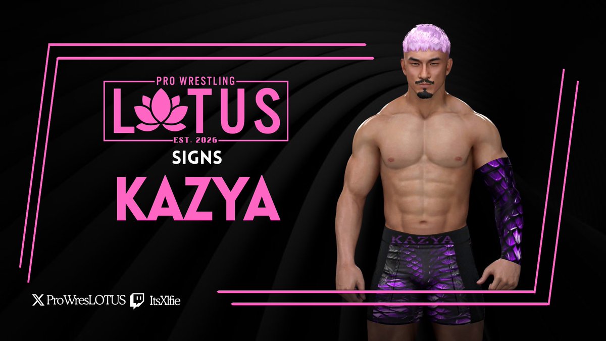ProWresLOTUS's tweet photo. KAZYA has sighed with Pro Wrestling Lotus!

#WelcomeKAZYA #LOTUS https://t.co/q1V8dVUAbI
