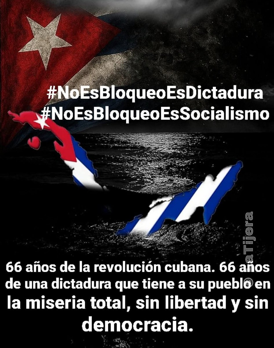 AngelVa96406702's tweet photo. El régimen cubano desde el 59, canceló libertades, eliminó elecciones, encarceló disidentes, poco a poco convirtió a #Cuba en una cárcel, adoctrinada, limitida, normalizaron la pobreza y la miseria. Convirtieron a la isla en un mendigo ideológico. Hoy el problema es el mismo. https://t.co/Q4ksMbqsrU