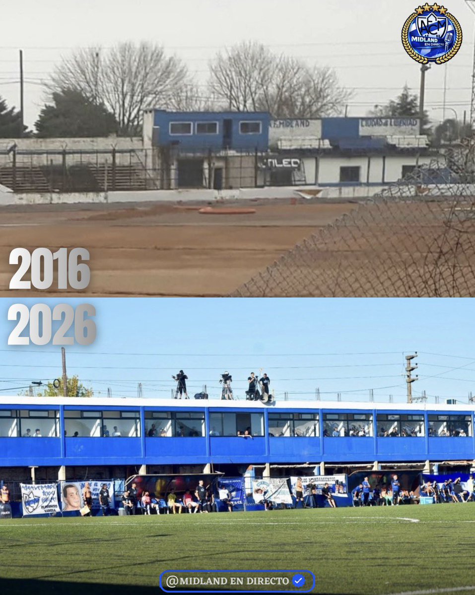 Midlandendirect's tweet photo. 2016 - 2026 | 10 AÑOS DE CRECIMIENTO CONSTANTE.

Solo había tres cabinas. La misma pasión. El mismo sentido de pertenencia. Hoy, un club lleno de obras. Midland, cada día más grande. https://t.co/daZtxiDowb